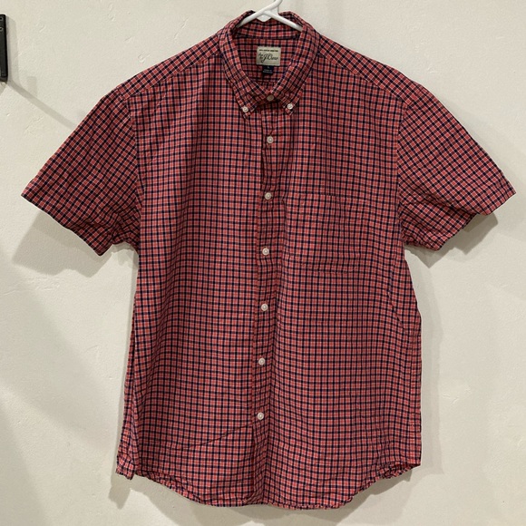 J crew shirt plaid short sleeve button down - Picture 6 of 9